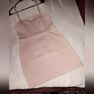 H&M Divided,  Casual Pink Denim Dress, Size 8